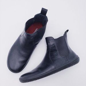 Vivobarefoot FULHAM Women's Black Leather Chelsea Boots Size 39 / 8